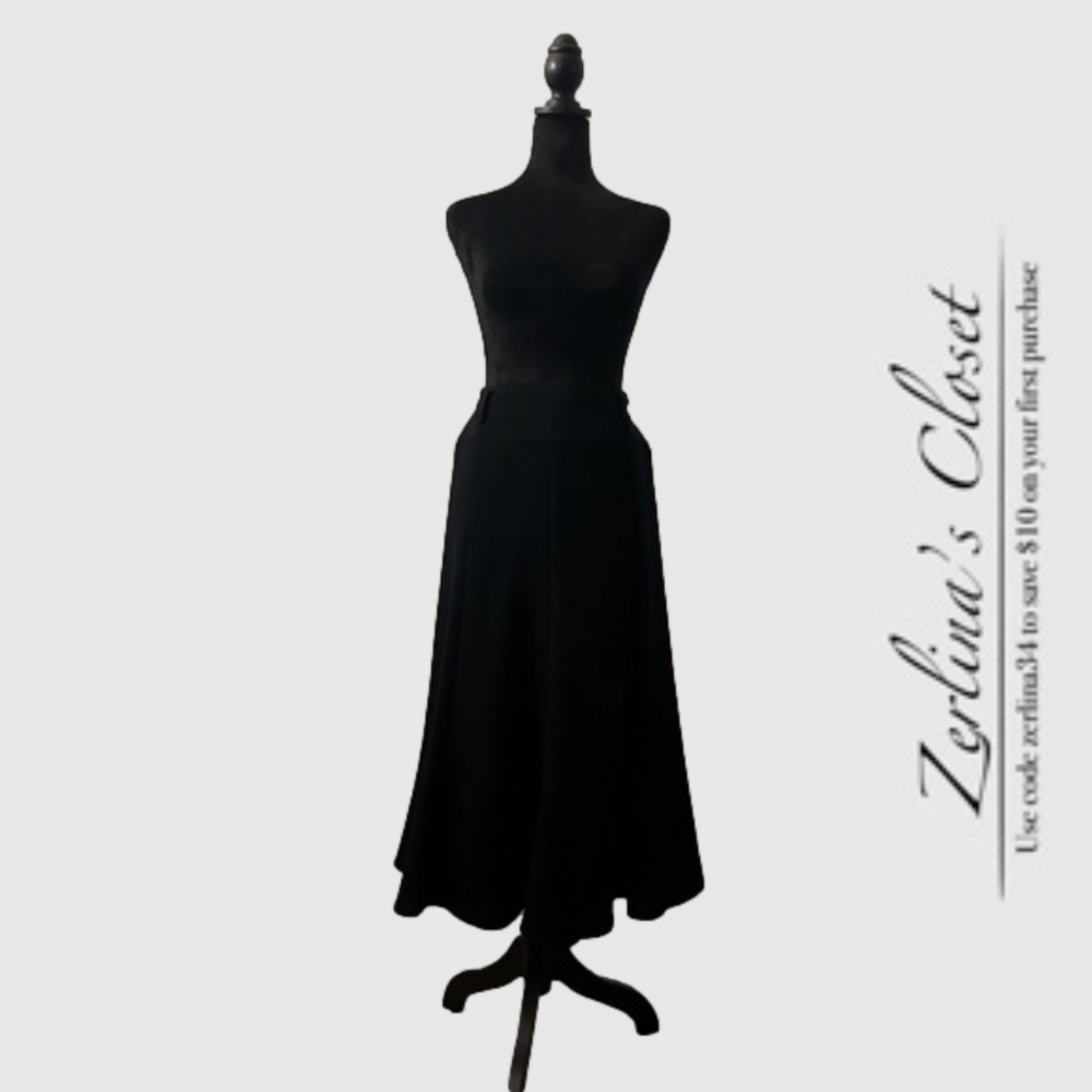 Evan Picone Midi Skirt Navy 12